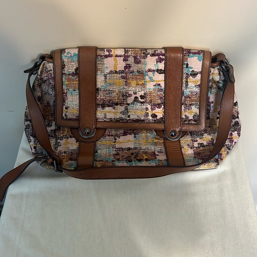 M by Missoni Large Crossbody Multi-Color Bag Travel Satchel
